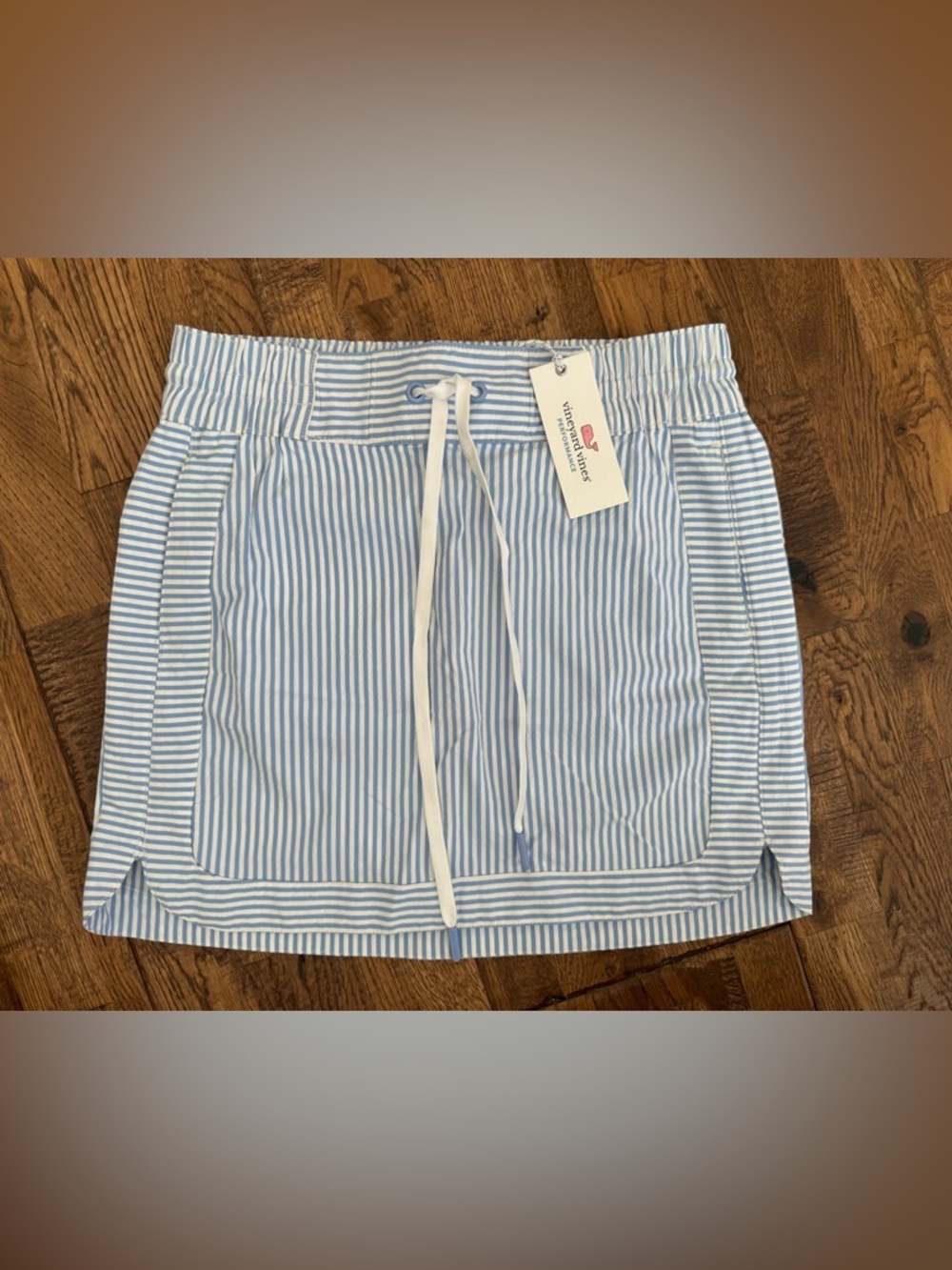 NWT Vineyard Vines Harbor Skirt Cornflower Blue Striped Coastal Size XXS C